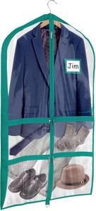 PVC Dance Costume Garment Bag with Multiple Pockets