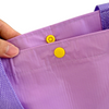 Purple Tote Bag with Snap Button Closure