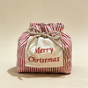 Christmas Stripe Drawstring Bag Gift Pouch