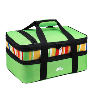  Expandable Double Compartment Insulated Casserole Carrier