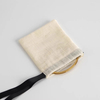 Natural Bamboo Cotton Drawstring Jewelry Pouch