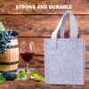 6 Compartment Felt Wine Bottle Carrier
