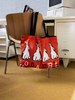 Four Rabbits Graffiti Canvas Zip Tote