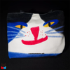 Color Block Cat Face Zipper Tote