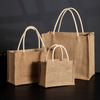 Multi-Size Customized Jute Zipper Tote Bag Collection