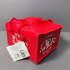 Red Laminated Woven Insulated Thermal Delivery Bag