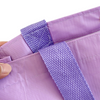 Purple Tote Bag with Snap Button Closure