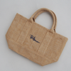 Jute Tote Bag Embroidered Casual Shopper