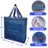 Medium Insulated Food Delivery Bag Foldable Meal Carrier for Takeout