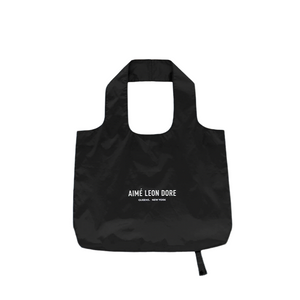 NYC Minimalist Foldable Nylon Drawstring Tote