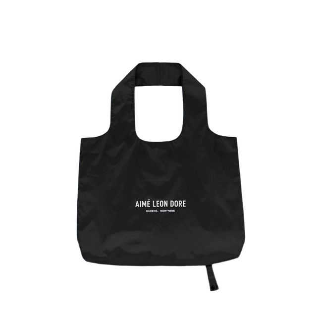 NYC Minimalist Foldable Nylon Drawstring Tote