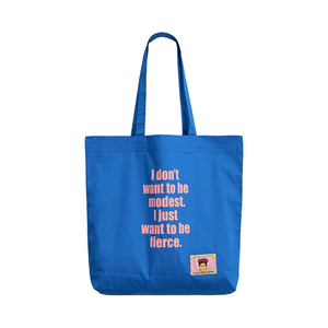 Frida Kahlo Quote Colorful Canvas Tote Bag