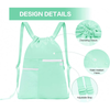 Water Resistant Drawstring Backpack with Mesh Pocket