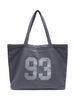 Woman Number Print Large Commuter Canvas Tote Bag