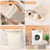 Cotton Mesh Laundry Bag with Sturdy Zipper