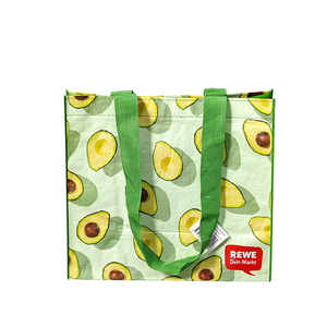 Avocado Print Waterproof PP Woven Tote Bag