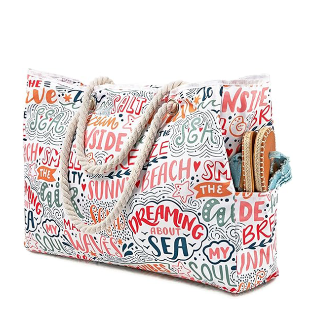 Large Waterproof Sandproof Beach Tote