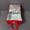 Red Laminated Woven Insulated Thermal Delivery Bag