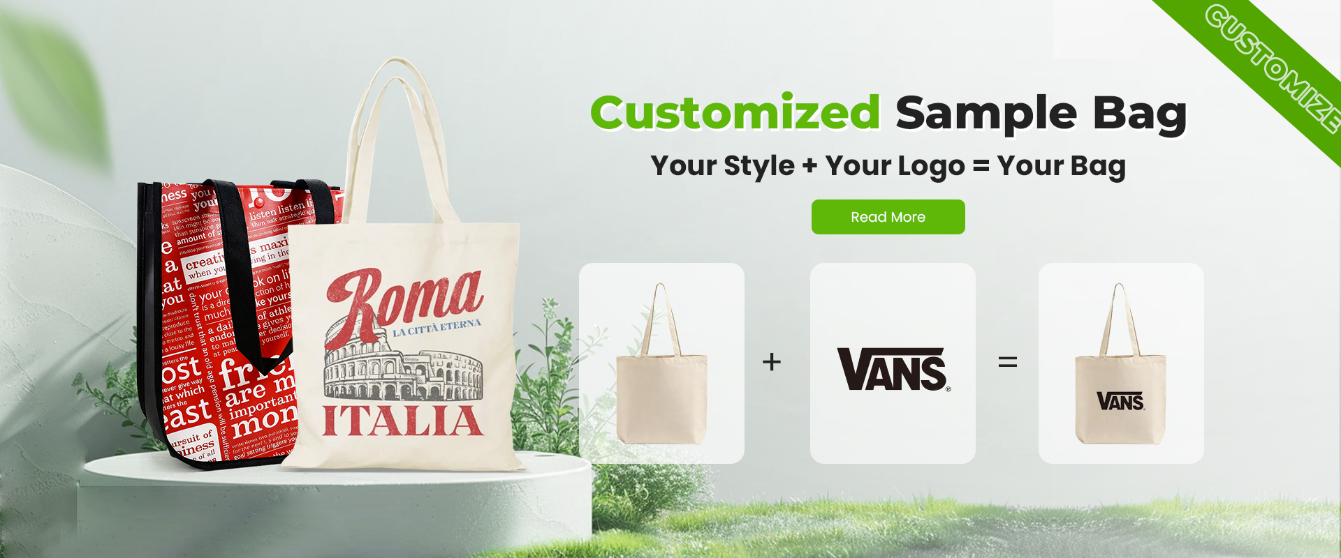  customized sample bag 