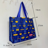 PP woven Pasta Pattern Reusable Tote