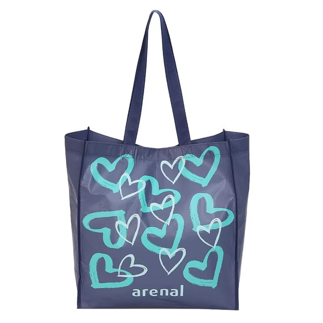 Eco Heart Hand-Drawn RPET Tote Bag