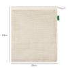 Organic Cotton Mesh Produce Bag Drawstring