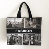 Black Retro Fashion Collage Reusable Tote Bag