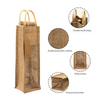 Burlap Wine Gift Bag Clear Window