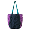 Relaxed Colorblock Waterproof Nylon Tote