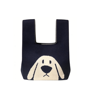 Animal Friends Knitted Tote Bag
