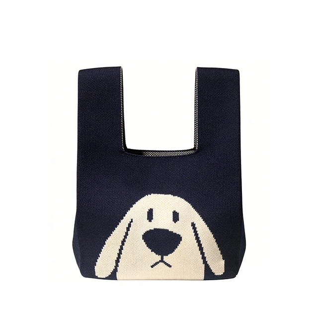 Animal Friends Knitted Tote Bag