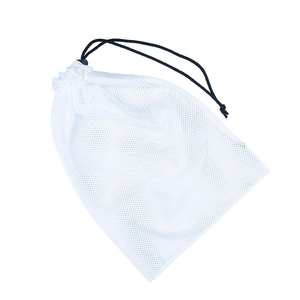 Polyester Mesh Breathable Reusable Storage Drawstring Bag 
