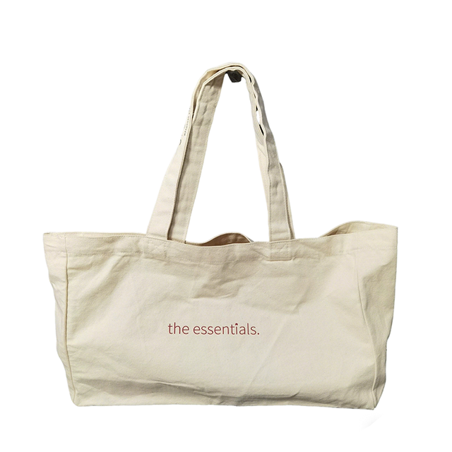 The Essentials Oversized Canvas Tote Bag with Minimalist 
