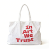 Art-Inspired Oversized Cotton Tote Bag