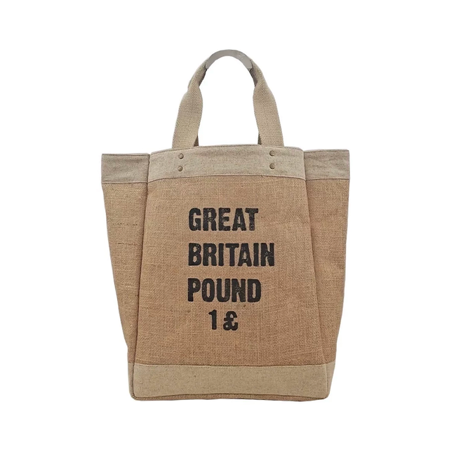 Waterproof Japanese Style Jute Large Shopping Bag