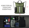 Drawstring Gym Backpack with Side Mesh Pockets