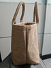 Jute Tote Bag Embroidered Casual Shopper