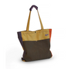  Retro Color Block Patchwork Nylon Tote Bag