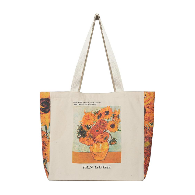 Van Gogh Sunflowers Canvas Tote Bag