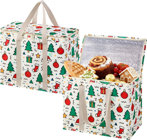 Christmas Holiday Insulated Heavy-Duty Cooler Bag