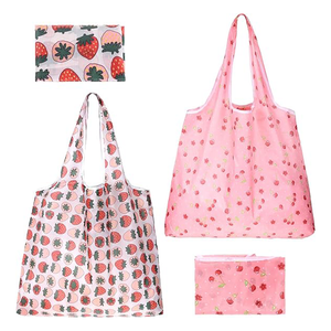 Faltbare wiederverwendbare Einkaufstasche mit Beutel