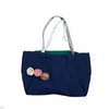 Tall Friend Oversized Denim Canvas Tote Bag