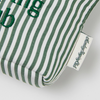 Striped Embroidered Mini Utility Pouch