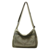 Vintage Washed Canvas Crossbody Messenger Bag