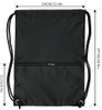 Drawstring Backpack Gym Sack with Zipper Pocket