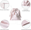 Rose Pink Velvet Drawstring Jewelry Pouches