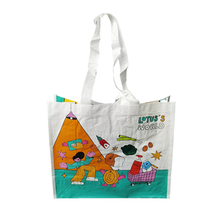 Custom Cartoon Print PP Woven Tote Bag