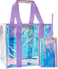 Holographic Rainbow Clear PVC Tote Bag