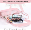 Pink Transparent Zipper Tote Bag