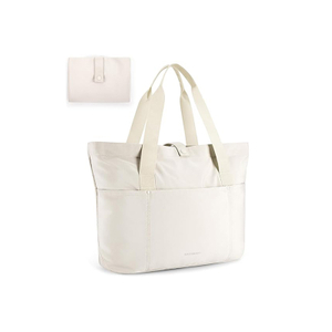 Foldable Tote Bag with Zipper for Travel